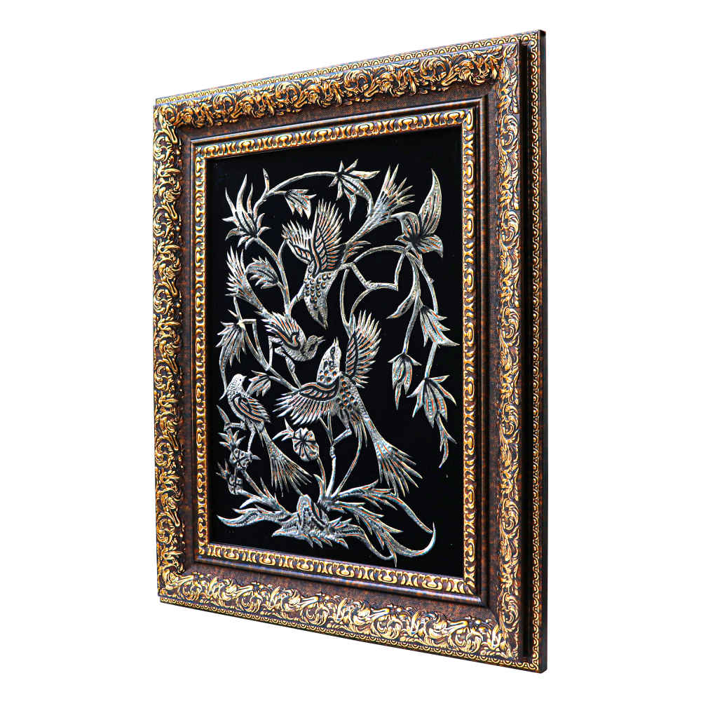Price and Buy Handmade Framed Persian Engraved Copper Art Tamana – Traditional Wall Decor - Image 3