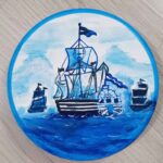 Price and Buy Handmade Haft Seen Set with Elegant Geometric & Bird Pattern Painted Design – Celebrate Persian New Year in Style Set of 7 - Image 3