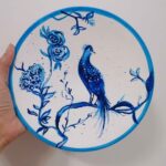 Price and Buy Handmade Haft Seen Set with Elegant Geometric & Bird Pattern Painted Design – Celebrate Persian New Year in Style Set of 7 - Image 4