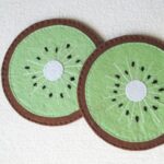 Price and Buy Handmade Kiwi Felt Coaster – Suitable for Cold Drinks and Bright Decor (6x)