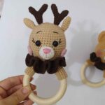 Price and Buy Handmade Knitted Deer Baby Rattle – Cute & Eco-Friendly Infant Toy