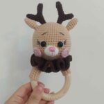 Price and Buy Handmade Knitted Deer Baby Rattle – Cute & Eco-Friendly Infant Toy - Image 4