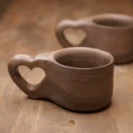 Price and Buy Handmade Kuksa Wooden Mug with Heart Design Handle, 150cc – Perfect for All Beverages