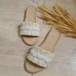Price and Buy Handmade Macrame Slipper – Boho Style Suitable for Indoor Style with Pearl Design