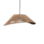 Price and Buy Handmade Macrame Spiral Pendant Light – Decorative Woven Ceiling Lamp with Metal Frame