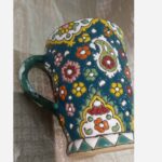 Price and Buy Handmade Minakari Mug – Artisan Pottery Coffee Cup, Suitable for Kitchenware in Green - Image 4