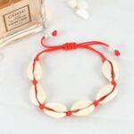 Price and Buy Handmade Natural Shell Bracelet with Red String – Unique Design - Image 4