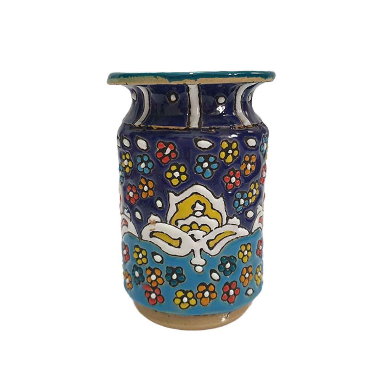 Price and Buy Handmade Persian Pottery Makeup Brush Holder with MinaKari Art