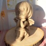 Price and Buy Handmade Sculpture Candle Siting Little Angle – Cute Idea for Gift & Decor ( 5 Pcs)