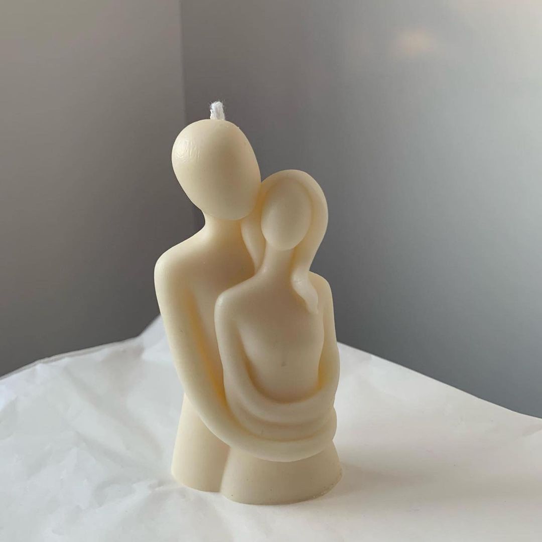 Price and Buy Handmade Sculpture Candle with Hug Design for Gift and Decoration - Image 3