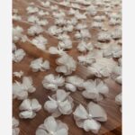 Price and Buy Handmade Sheer Bridal Veil with Delicate Embroidered Floral Details 150 Cm Lenght - Image 3