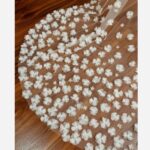 Price and Buy Handmade Sheer Bridal Veil with Delicate Embroidered Floral Details 150 Cm Lenght - Image 4