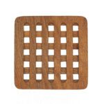 Price and Buy Handmade Teak Wood Trivet for Hot Pot Square - Image 3