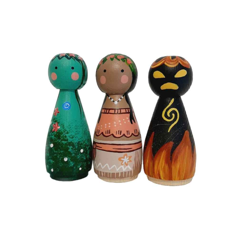Price and Buy Handmade Wooden Peg Dolls – Dream Theme | Whimsical Wooden Figures