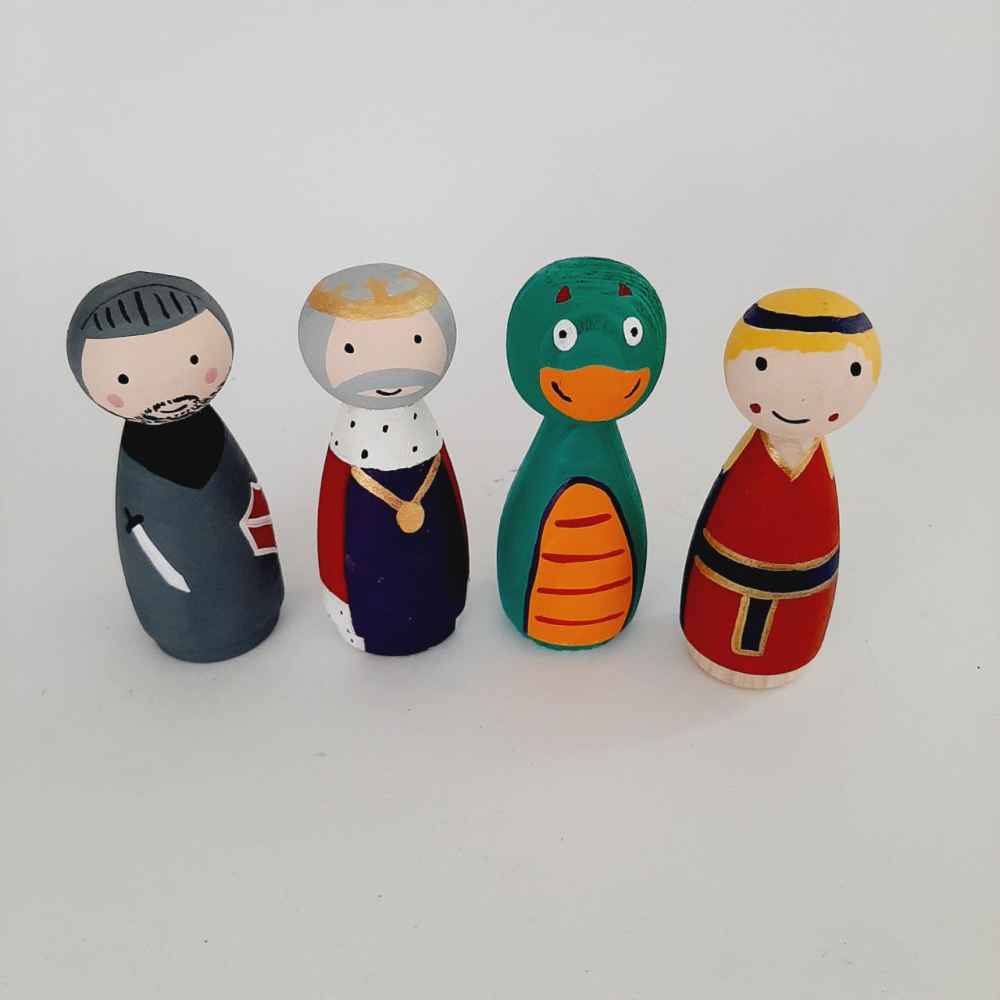 Price and Buy Handmade Wooden Peg Dolls – Game of Thrones | Custom Fantasy Characters - Image 3