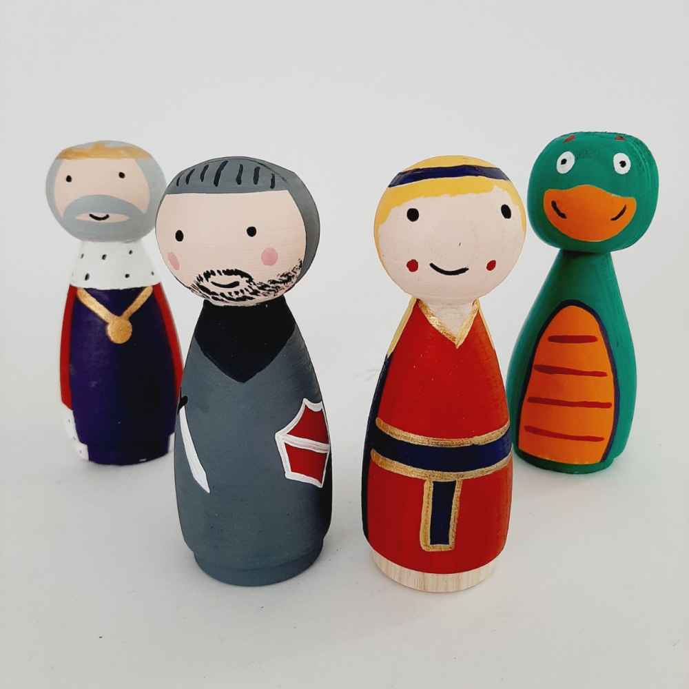 Price and Buy Handmade Wooden Peg Dolls – Game of Thrones | Custom Fantasy Characters - Image 4