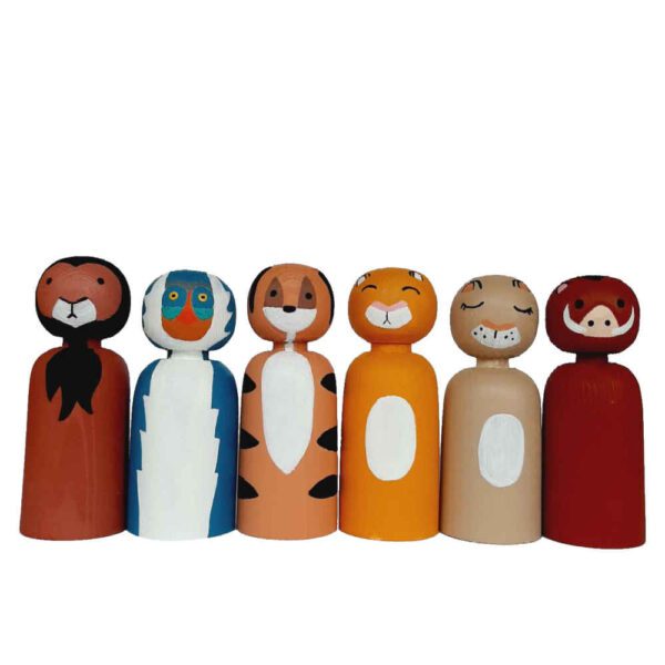 Price and Buy Handmade Wooden Peg Dolls – Jungle Animals | Artisan Wooden Toys_68fc226822356.jpeg Price and Buy Handmade Wooden Peg Dolls – Jungle Animals | Artisan Wooden Toys