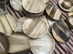 Price and Buy Handmade Wooden Plate 20 cm – Rustic Style, Perfect for Desserts or Sides (5x) - Image 3