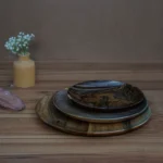 Price and Buy Handmade Wooden Plate, 30 cm – Rustic Style, Eco-Friendly & Food-Safe (4x) - Image 3