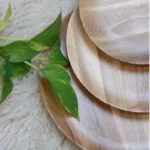 Price and Buy Handmade Wooden Plate, 30 cm – Rustic Style, Eco-Friendly & Food-Safe (4x) - Image 5