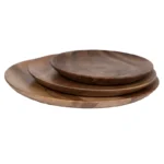 Price and Buy Handmade Wooden Plate, 30 cm – Rustic Style, Eco-Friendly & Food-Safe (4x) - Image 6