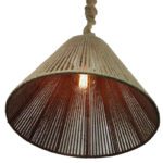 Price and Buy Handmade Woven Ceiling Light – Hemp Chandelier for Natural Home Decor - Image 3