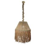 Price and Buy Handmade Woven Pendant Light – Fringe Hemp Ceiling Lamp