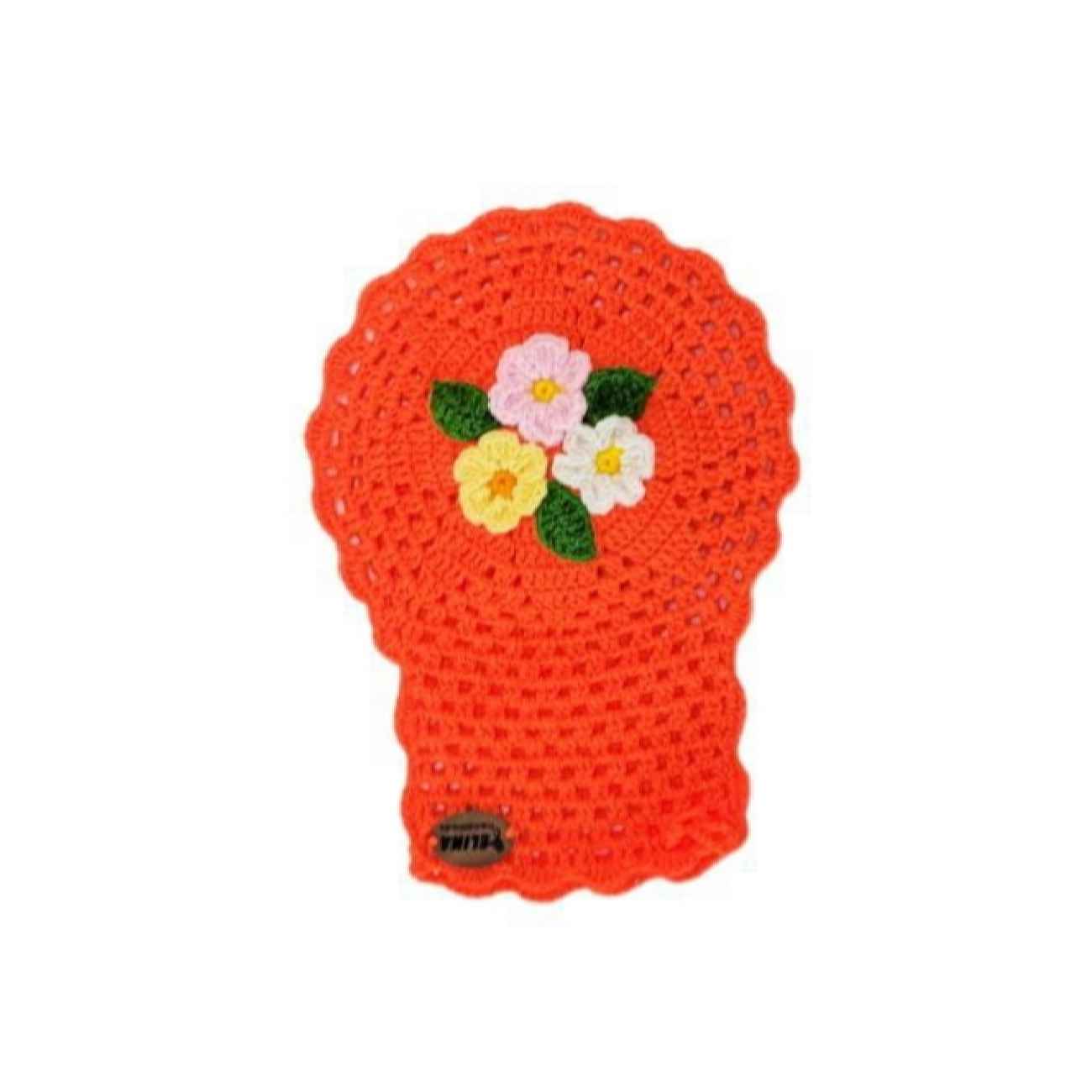 Price and Buy Handwoven Bath Mitt Loofah with Flower Design (x5) - Image 3