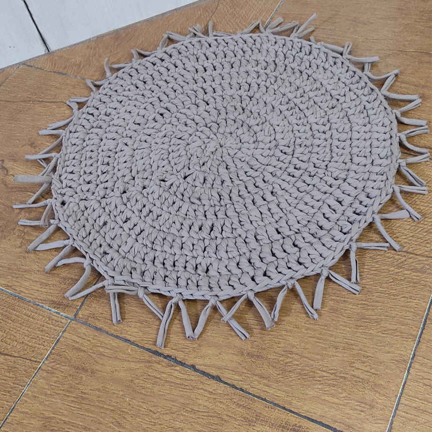 Price and Buy Handwoven Boho Macrame Floor Rug – Round Shape - Image 3