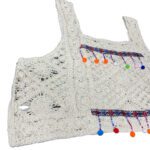 Price and Buy Handwoven Crochet Crop Top for Women Macrame Weaving Design - Image 3