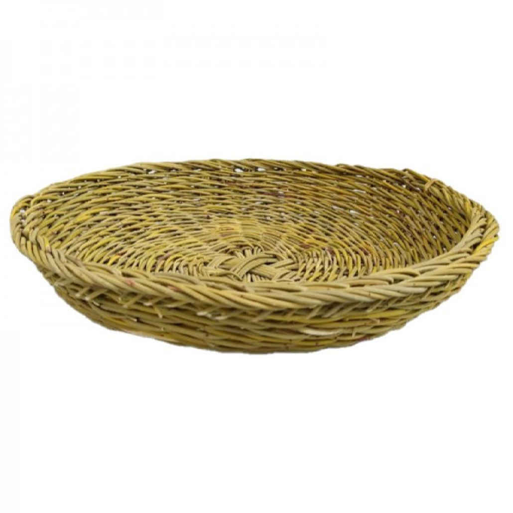 Price and Buy Handwoven Natural Wicker Basket Round Shape