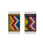 Price and Buy Handwoven Persian Kilim Coaster Authentic in Geometric Design (x2)