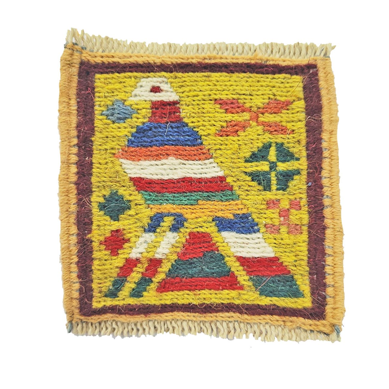 Price and Buy Handwoven Persian Kilim Coaster for Table Decor