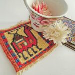 Price and Buy Handwoven Persian Kilim Coaster for Table Settings - Image 3