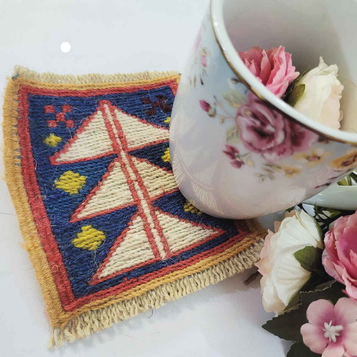 Price and Buy Handwoven Persian Kilim Coaster Pine Tree - Image 4
