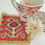 Price and Buy Handwoven Persian Kilim Coaster – Traditional Accessory in Geometric Design - Image 5