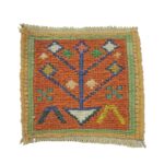 Price and Buy Handwoven Persian Wool Kilim Coaster Geometric Design