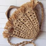 Price and Buy Handwoven Raffia Hand Fan Shaped Bag Perfect for Summer, Travel & Photoshoot