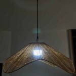 Price and Buy Handwoven Raffia Pendant Light – Modern Deformed Design Ceiling Lamp - Image 4