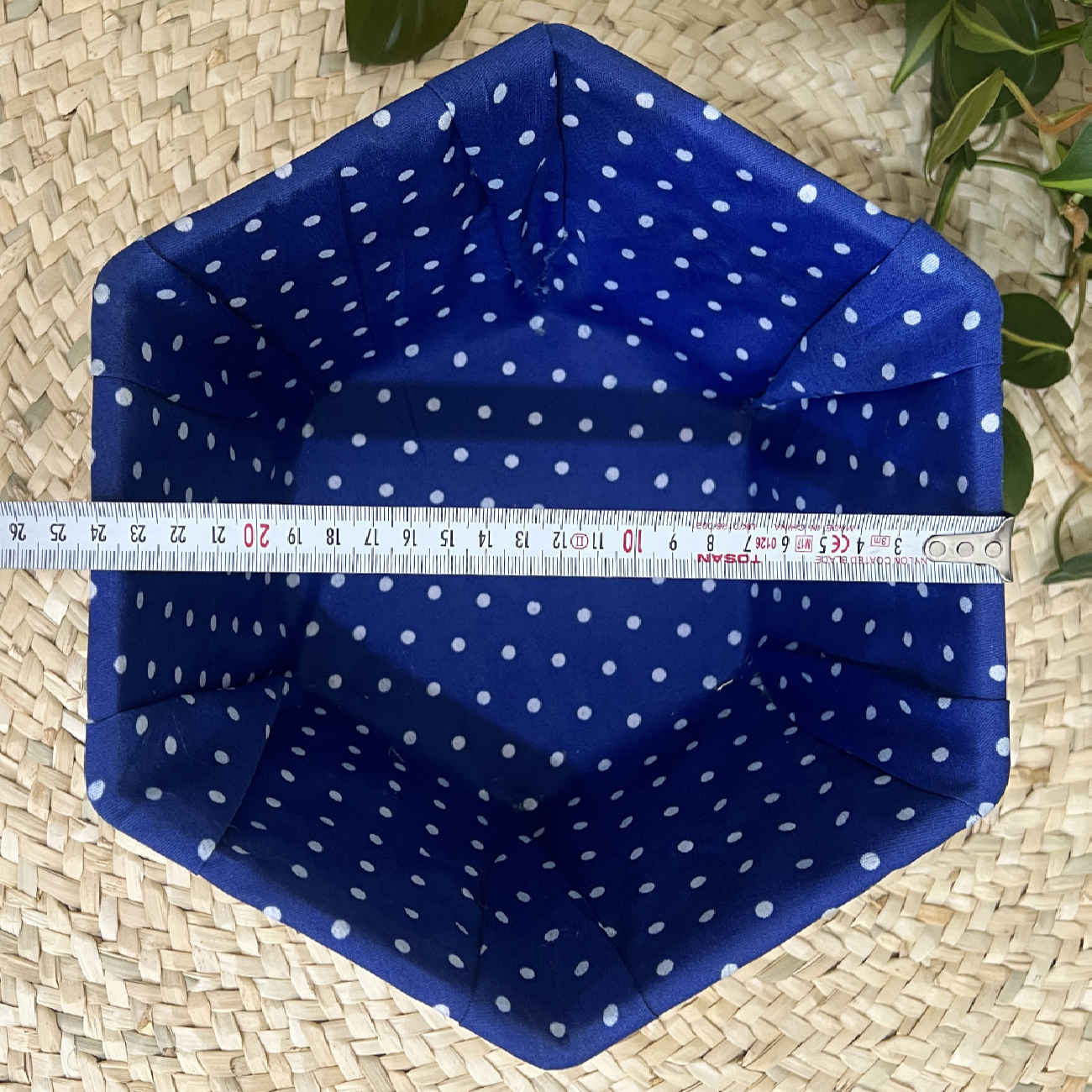 Price and Buy Handwoven Storage Basket with Lid Hexagonal Design - Image 5