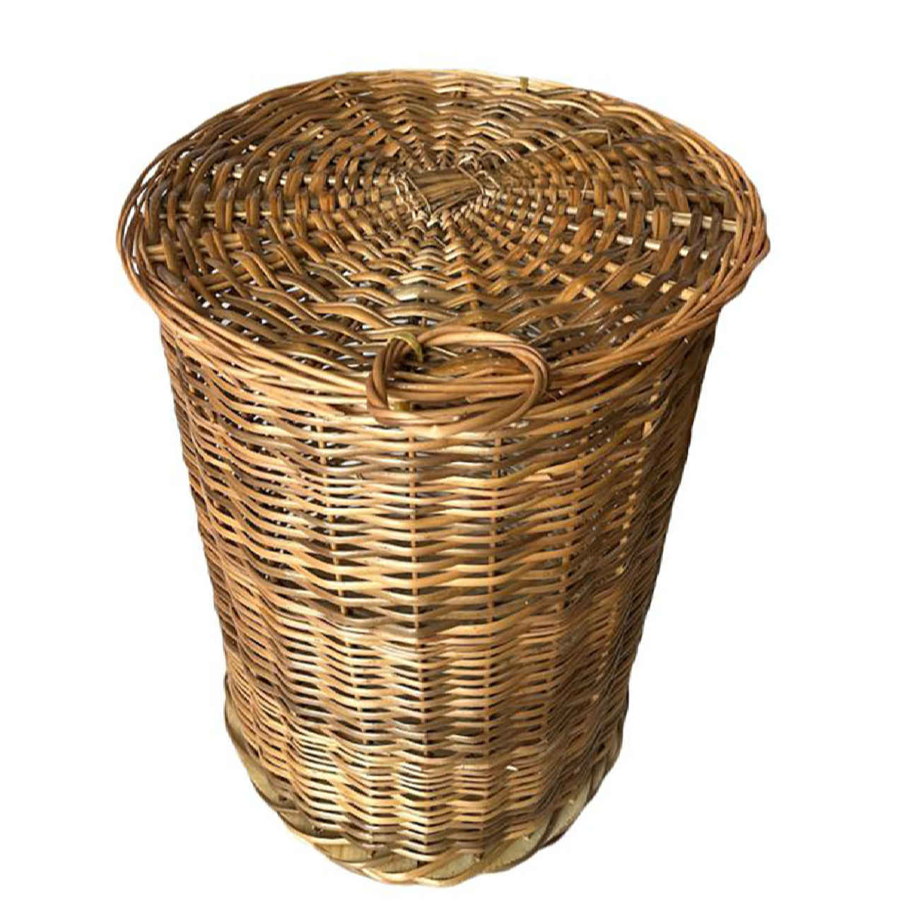 Price and Buy Handwoven Wicker Basket with Lid for Laundry - Image 4