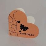 Price and Buy “Happiness” Heart-Shaped Butterfly Card