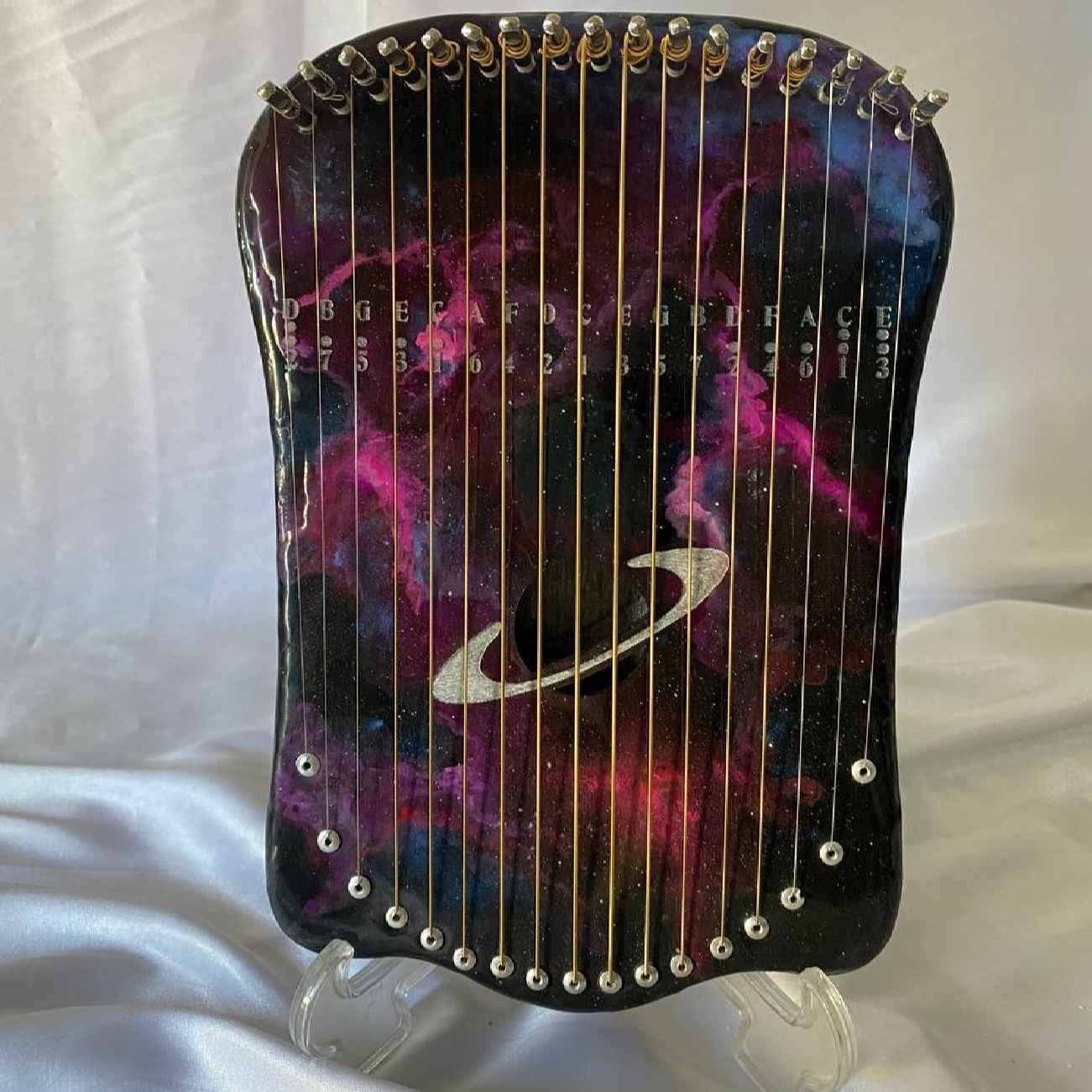 Price and Buy Harika Nebula Lyre Cosmic Harmony in a Handcrafted Masterpiece 20-String_69023e9707df9.jpeg Price and Buy Harika Nebula Lyre Cosmic Harmony in a Handcrafted Masterpiece 20-String - Image 1