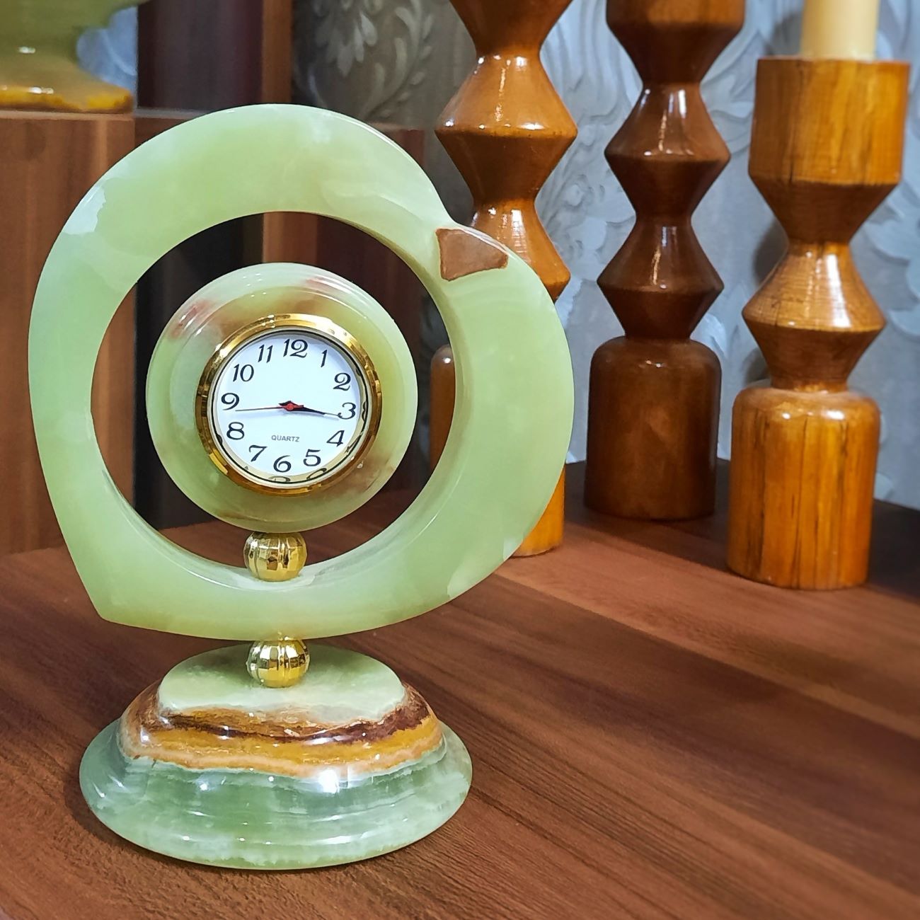 Price and Buy Heart Shaped Marble Stone Desk Clock – Unique Design_6902e7cb0a8ac.jpeg Price and Buy Heart Shaped Marble Stone Desk Clock – Unique Design - Image 1