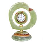 Price and Buy Heart Shaped Marble Stone Desk Clock – Unique Design - Image 4