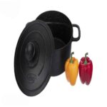 Price and Buy Heavy-Duty Cast Iron Cooking Pot – Perfect for Stews, Soups & Braising - Image 5