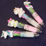 Price and Buy Hello Kitty & Unicorn 4-Color Pen Set – 2 Pieces Cute Multi color Design - Image 4