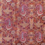 Price and Buy Heritage Farvahar & Achaemenid Pattern Authentic Termeh Fabric for Home & Fashion