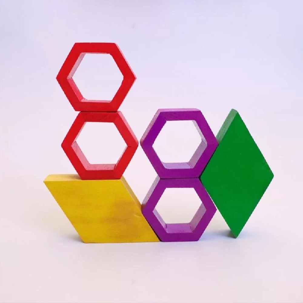Price and Buy Hexagon Wooden Brain Teaser Puzzle – Challenging Geometric Toy - Image 4