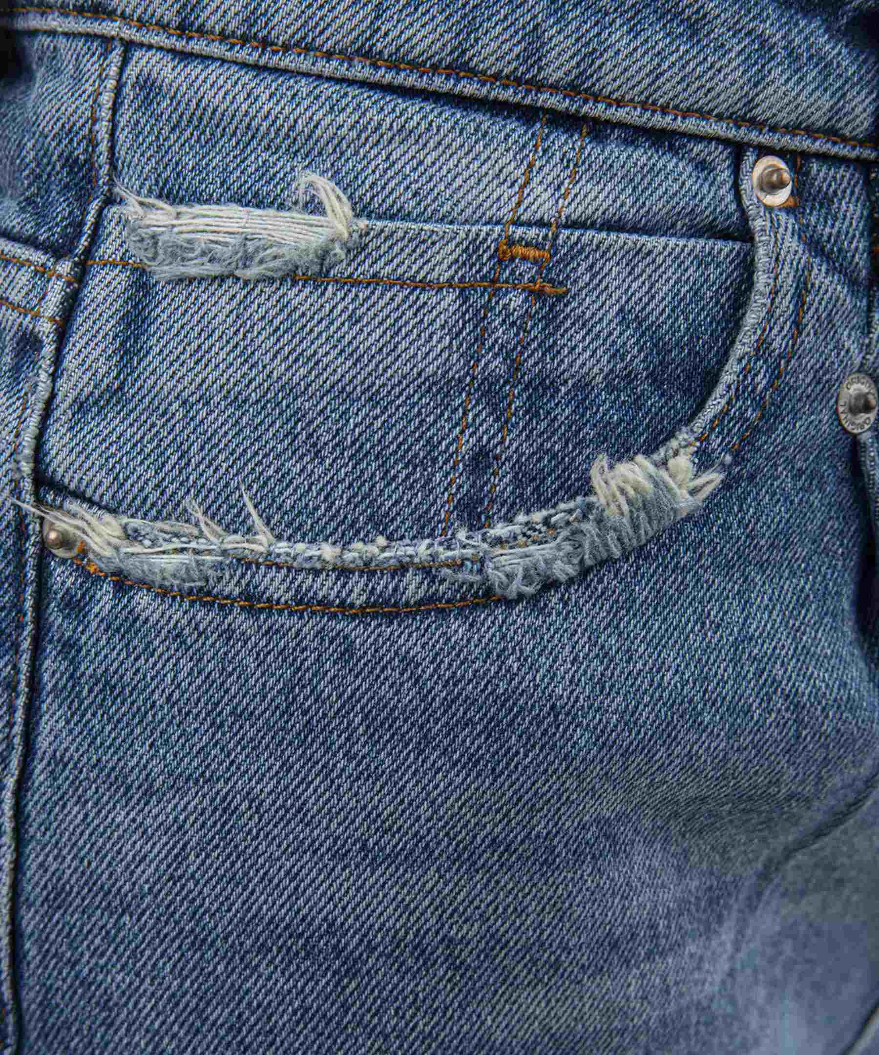 Price and Buy High waist straight Blue jeans for Women with Pocket - Image 3